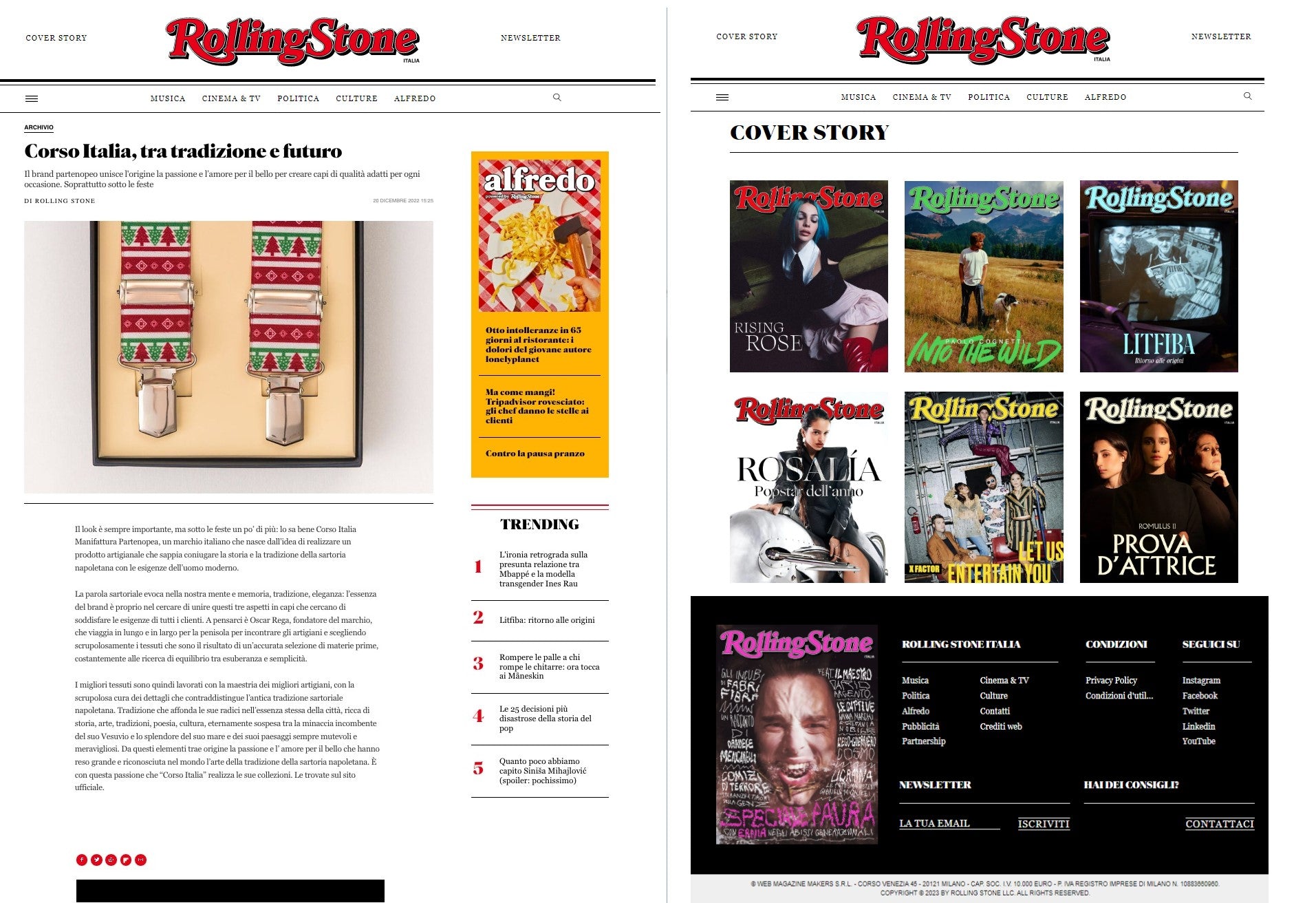 CORSO ITALIA SPECIALE MARKETING ROLLING STONE ITALIA