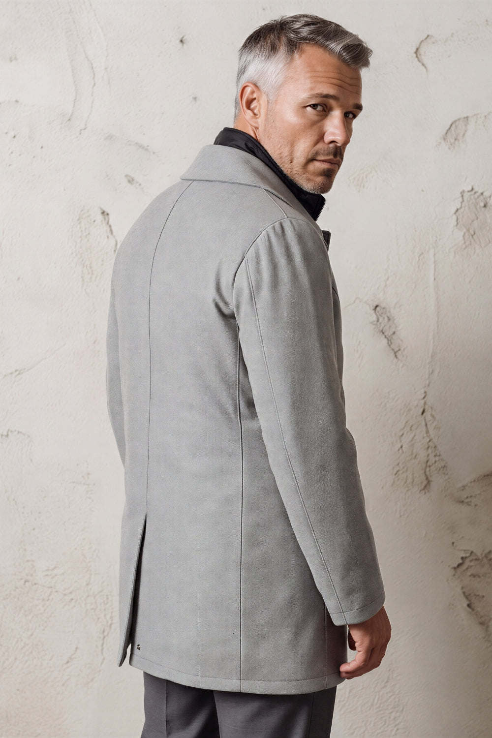 CAPPOTTO LANA E CASHMERE CON PETTORINA