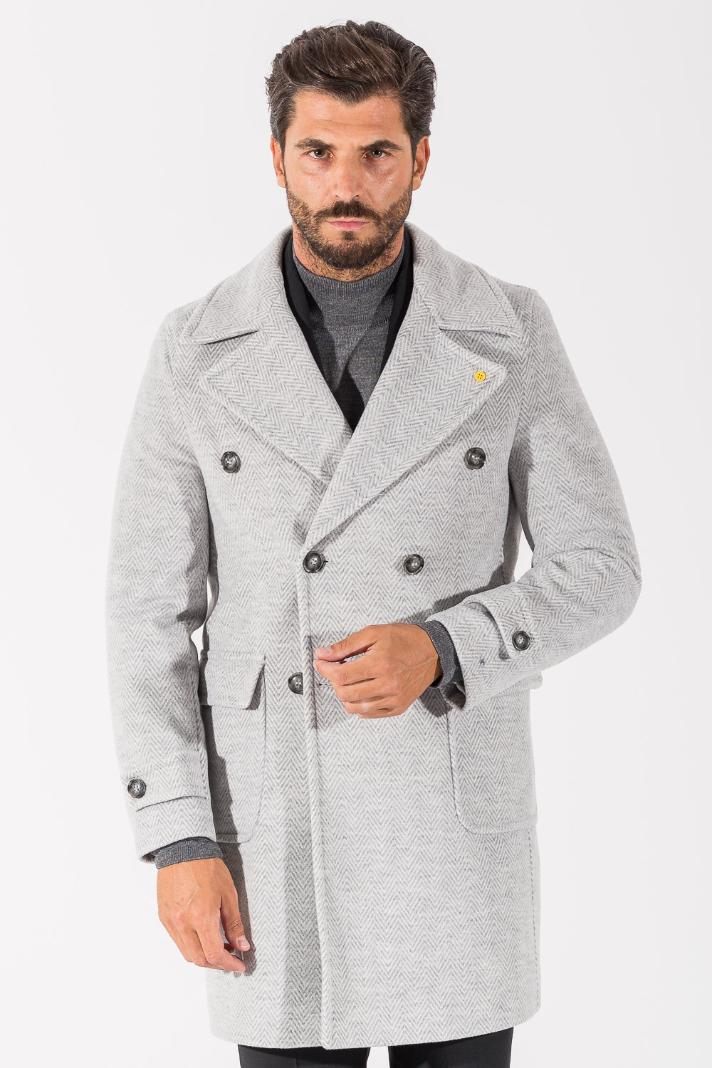 CAPPOTTO DOPPIO PETTO SPIGATO