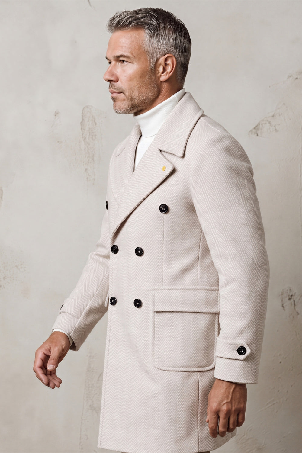 CAPPOTTO DOPPIO PETTO SPIGATO