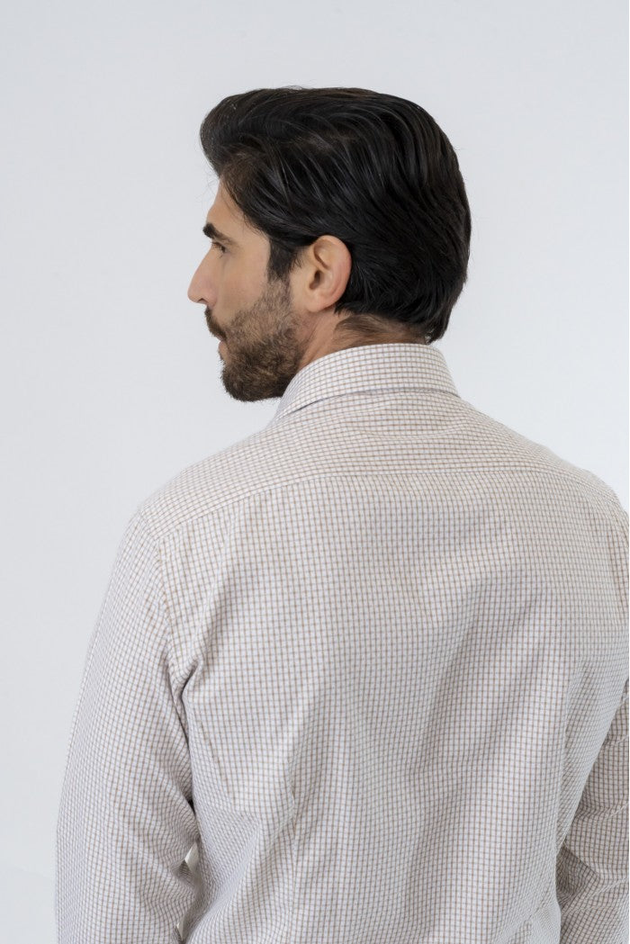 CAMICIA SPORTIVA FANTASIA MICRO QUADRO