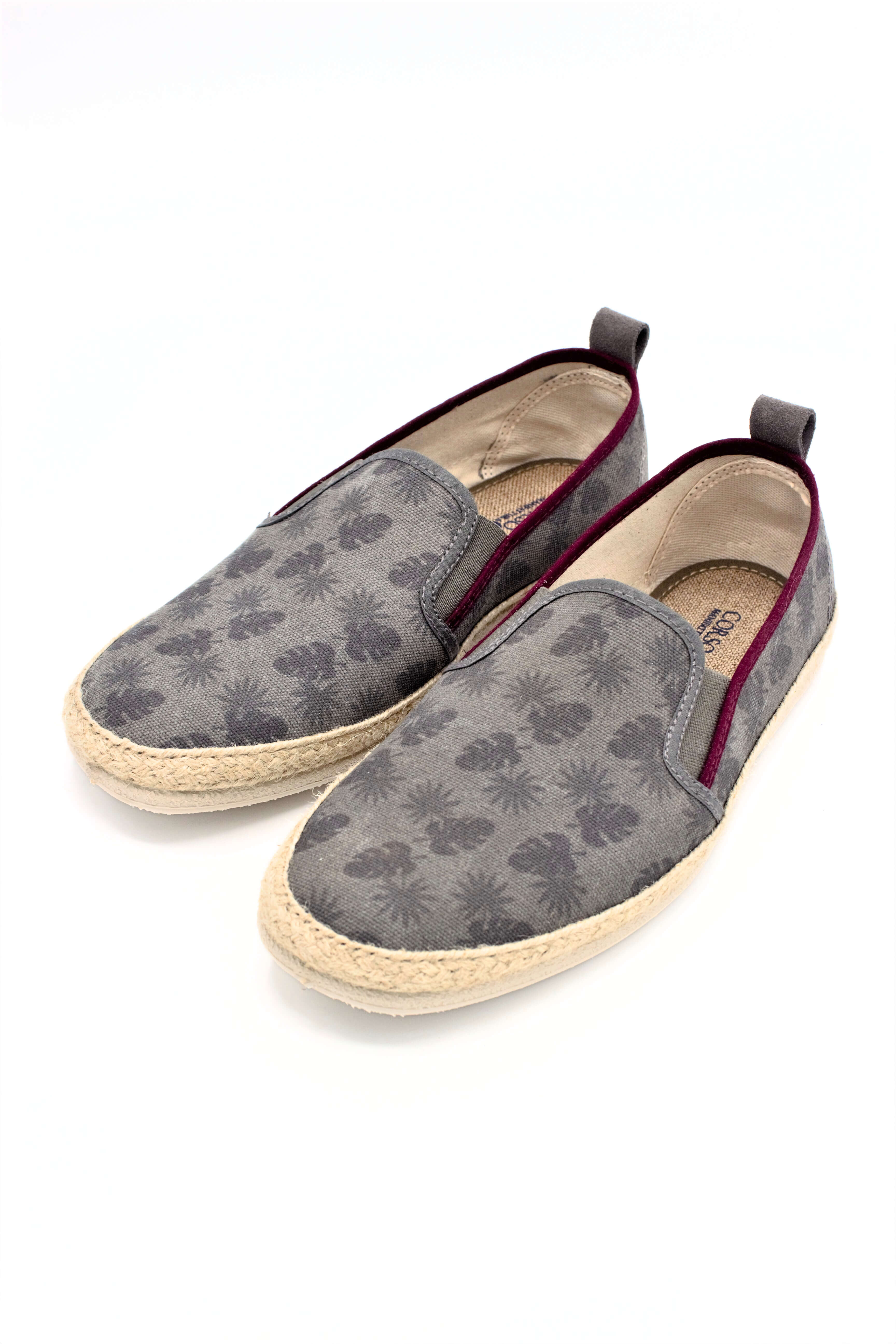 ESPADRILLAS IN TELA STAMPATA CON FONDO IN GOMMA