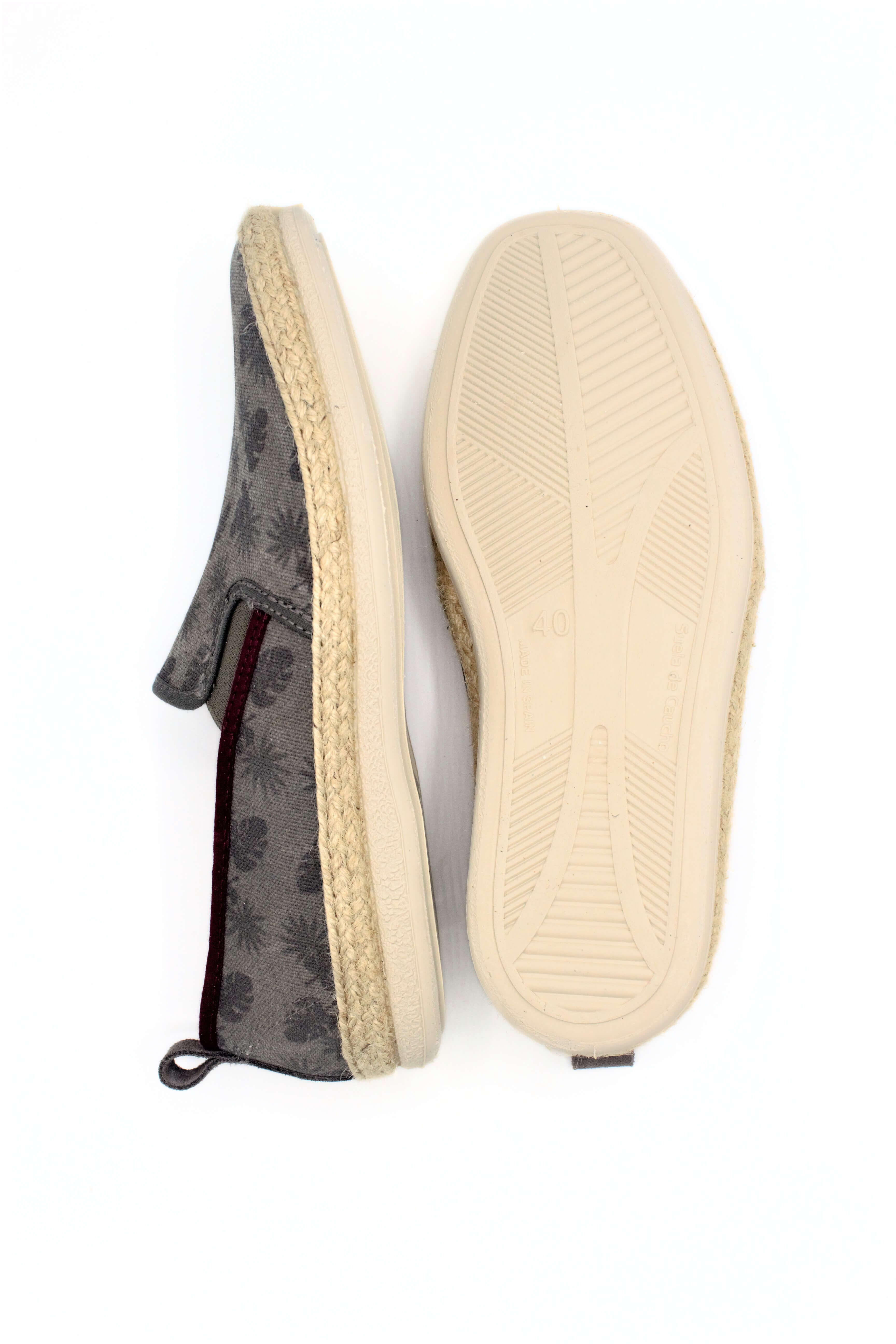 ESPADRILLAS IN TELA STAMPATA CON FONDO IN GOMMA