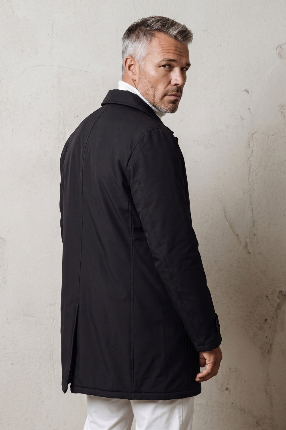 WATERPROOF THREE-QUARTER JACKET