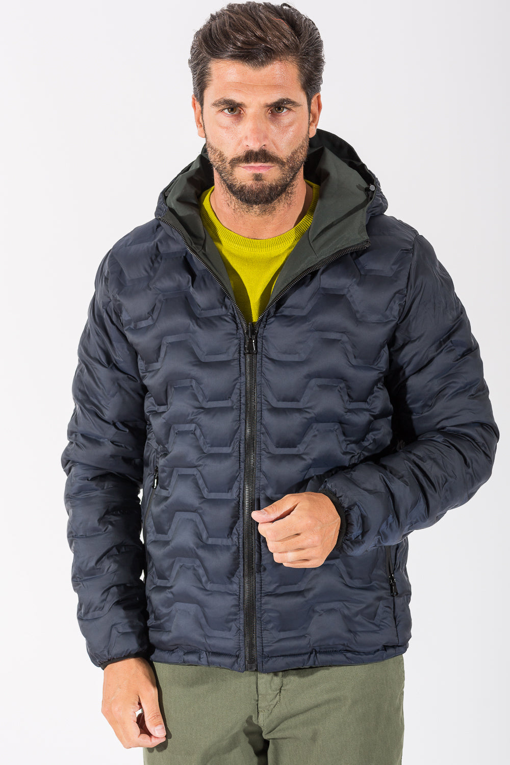 REVERSIBLE WATERPROOF SOFTSHELL BOMBER JACKET