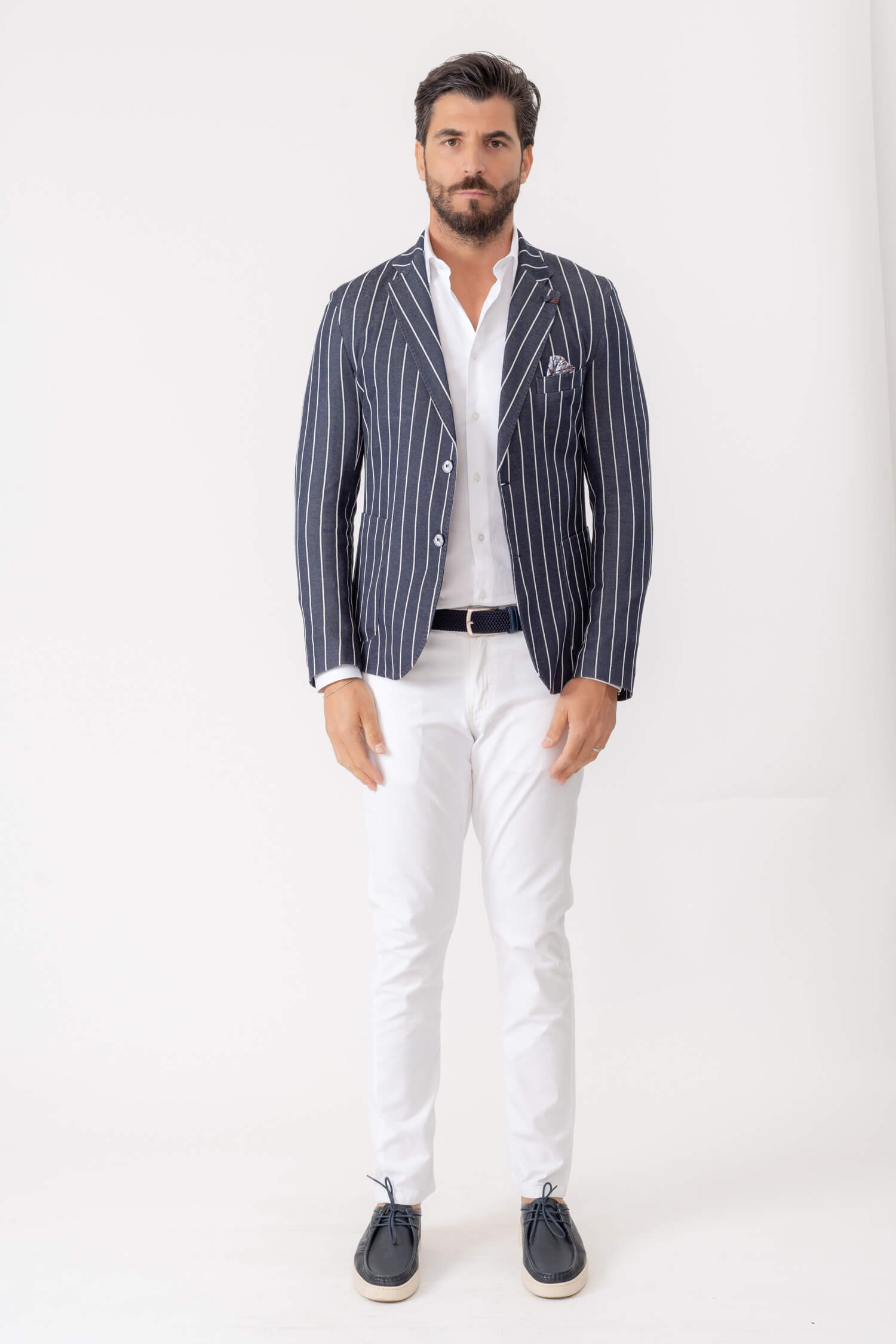 GIACCA SENZA SPALLINE JERSEY GESSATA MISTO COTONE