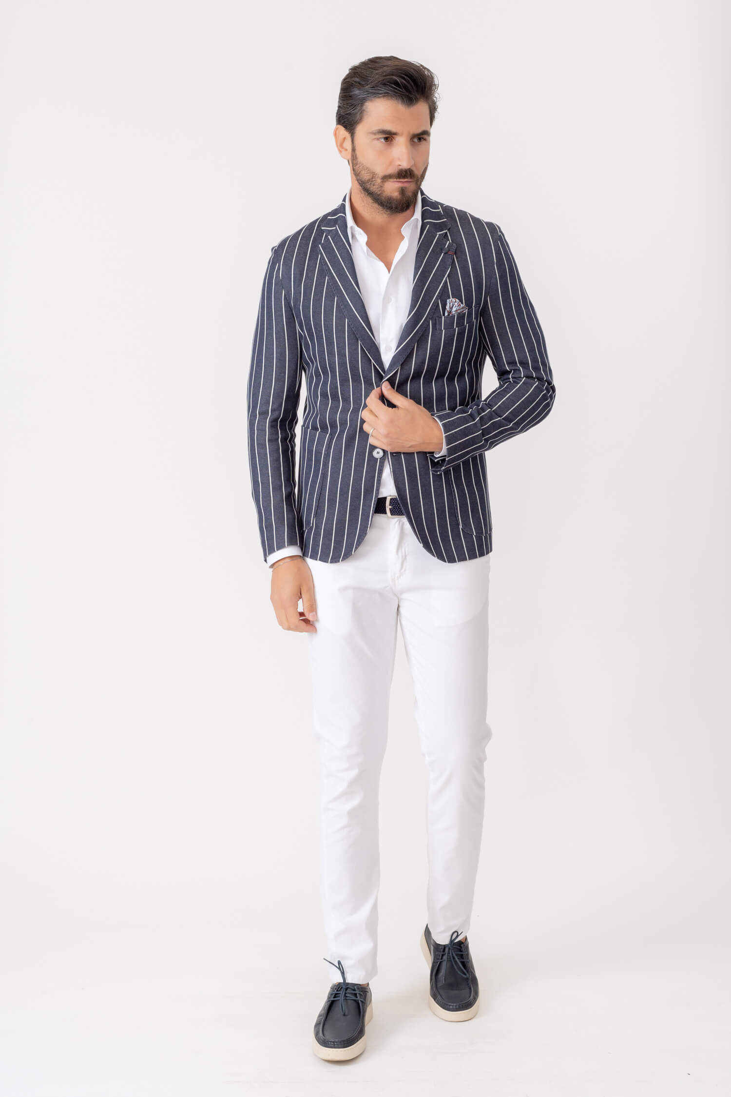 GIACCA SENZA SPALLINE JERSEY GESSATA MISTO COTONE