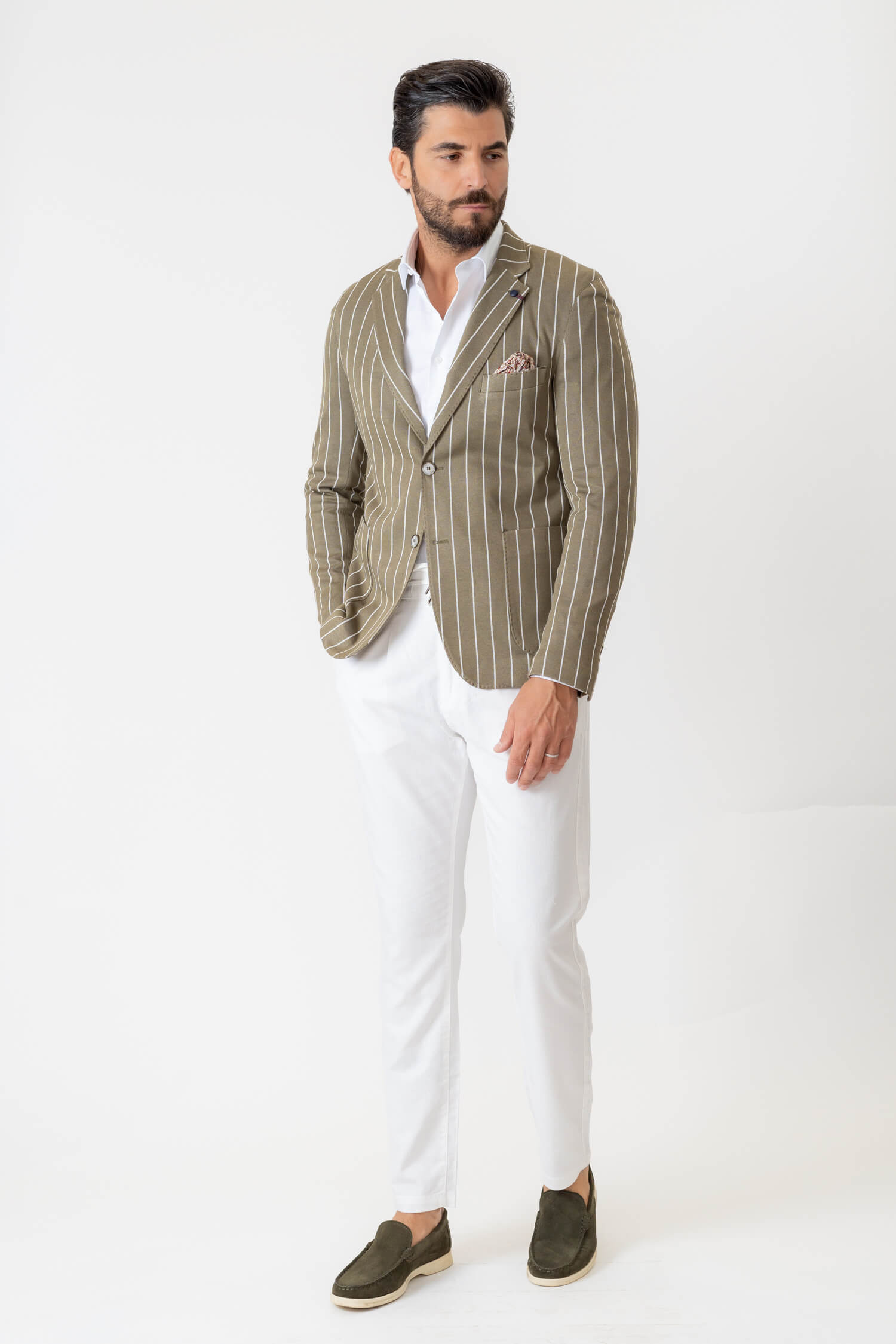 GIACCA SENZA SPALLINE JERSEY GESSATA MISTO COTONE