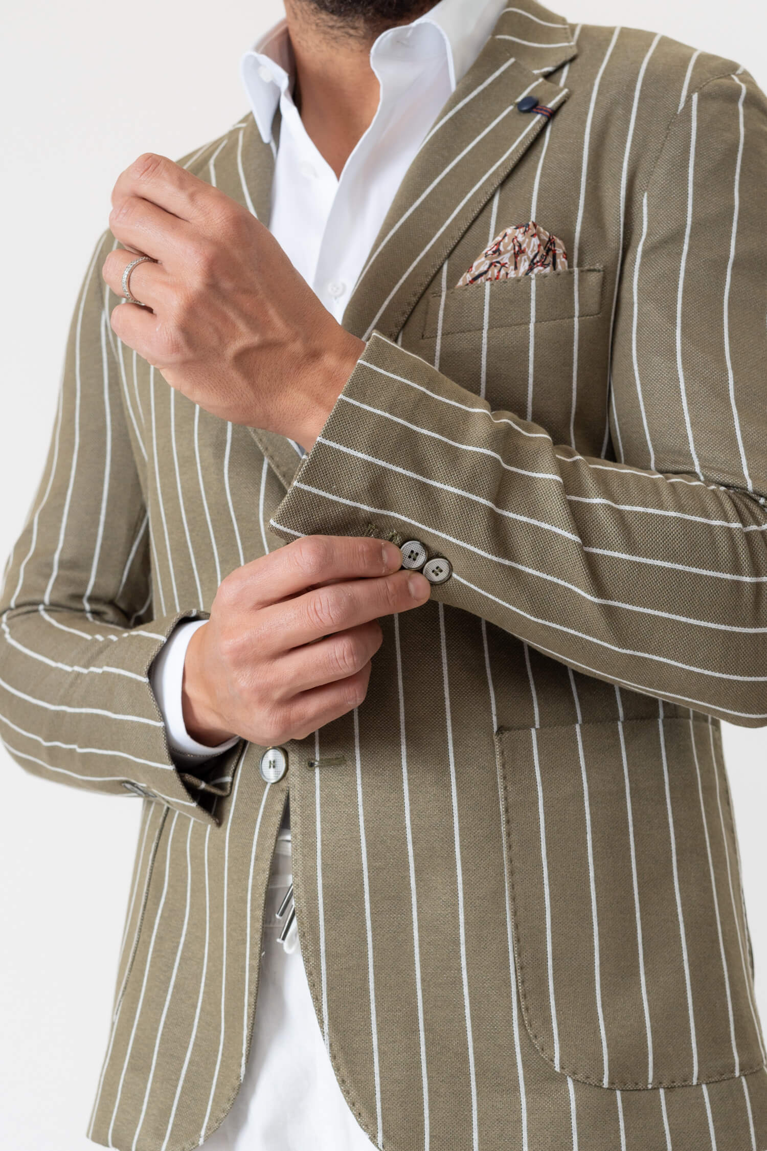 GIACCA SENZA SPALLINE JERSEY GESSATA MISTO COTONE