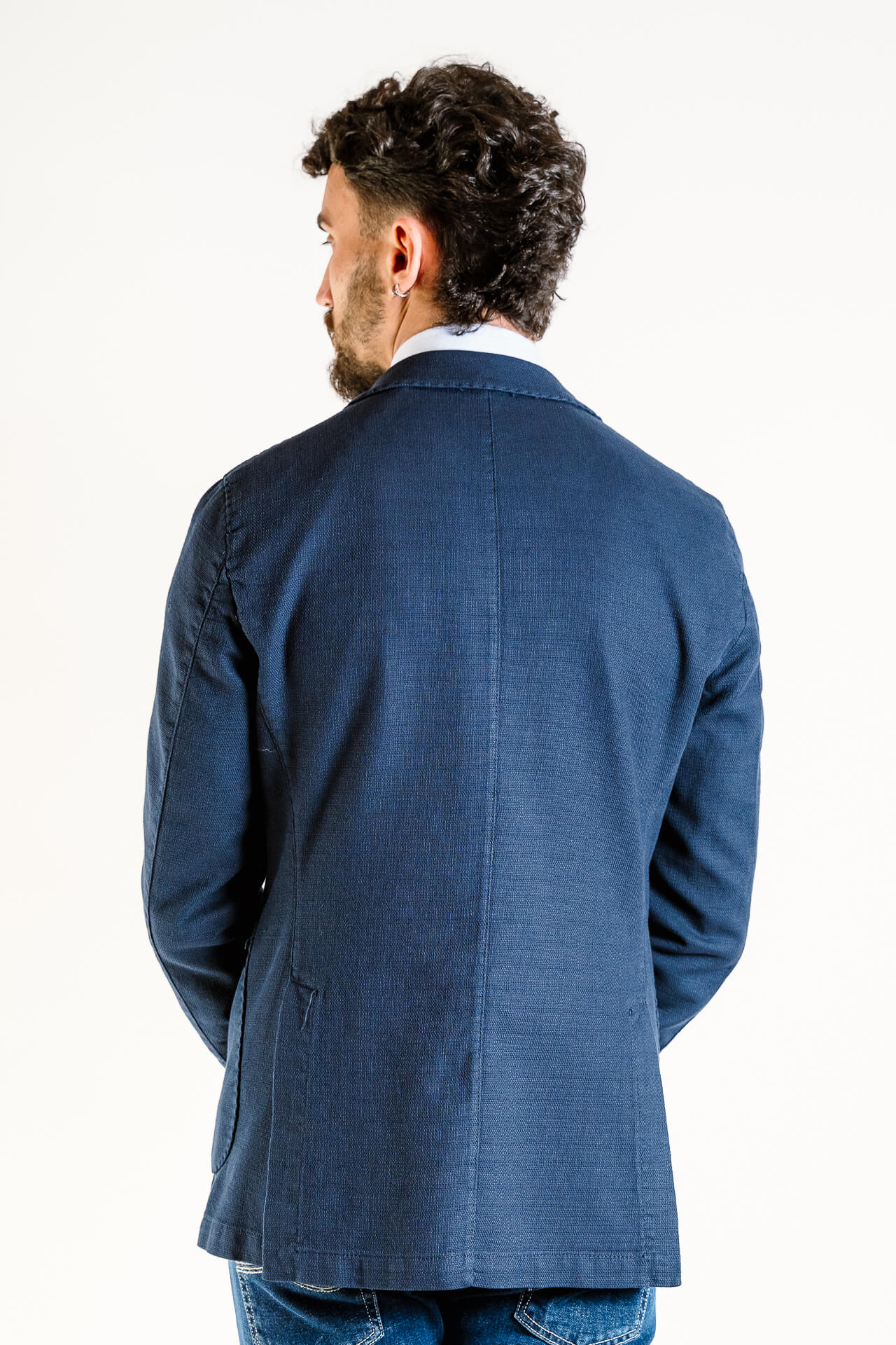 GIACCA COTONE LAVATA TIPO HOPSACK