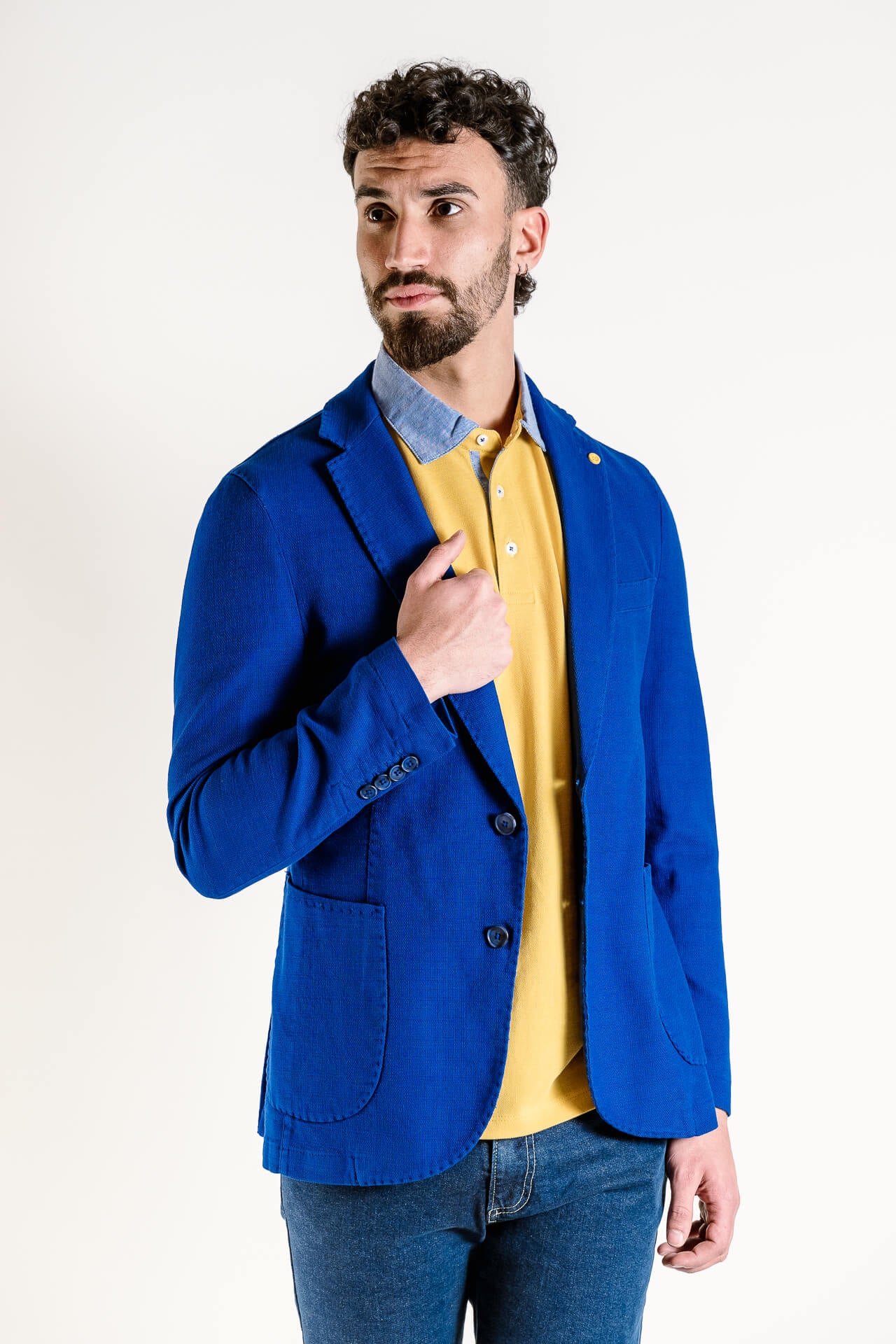 GIACCA COTONE LAVATA TIPO HOPSACK