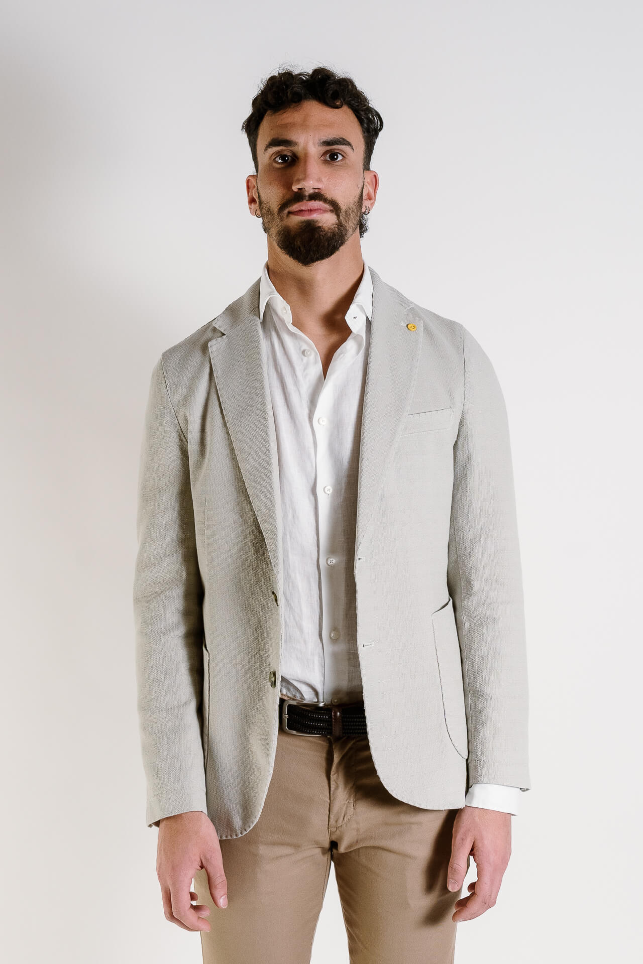 GIACCA COTONE LAVATA TIPO HOPSACK