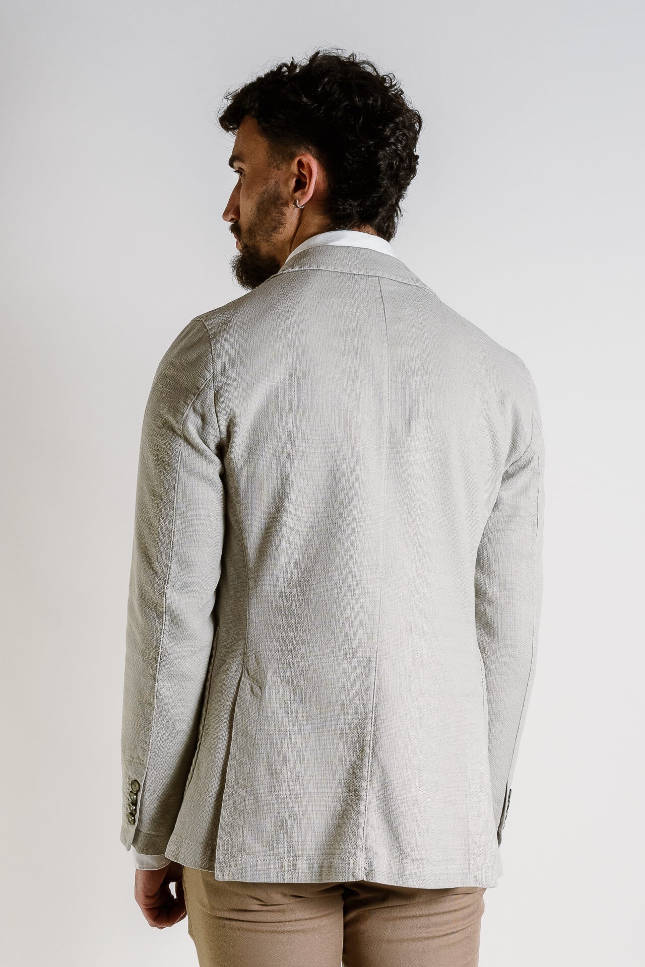 GIACCA COTONE LAVATA TIPO HOPSACK