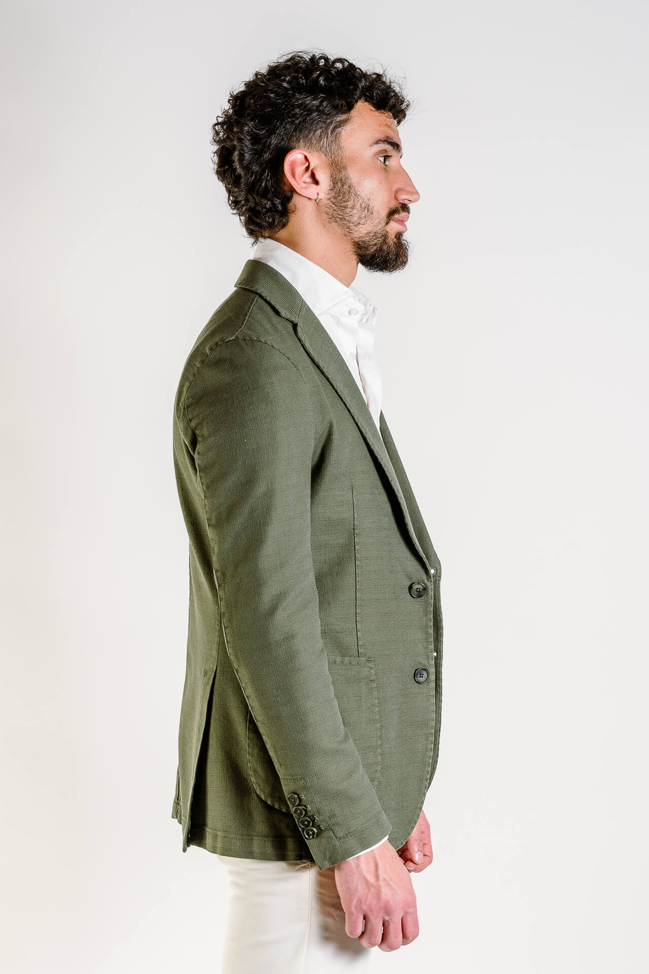 GIACCA COTONE LAVATA TIPO HOPSACK