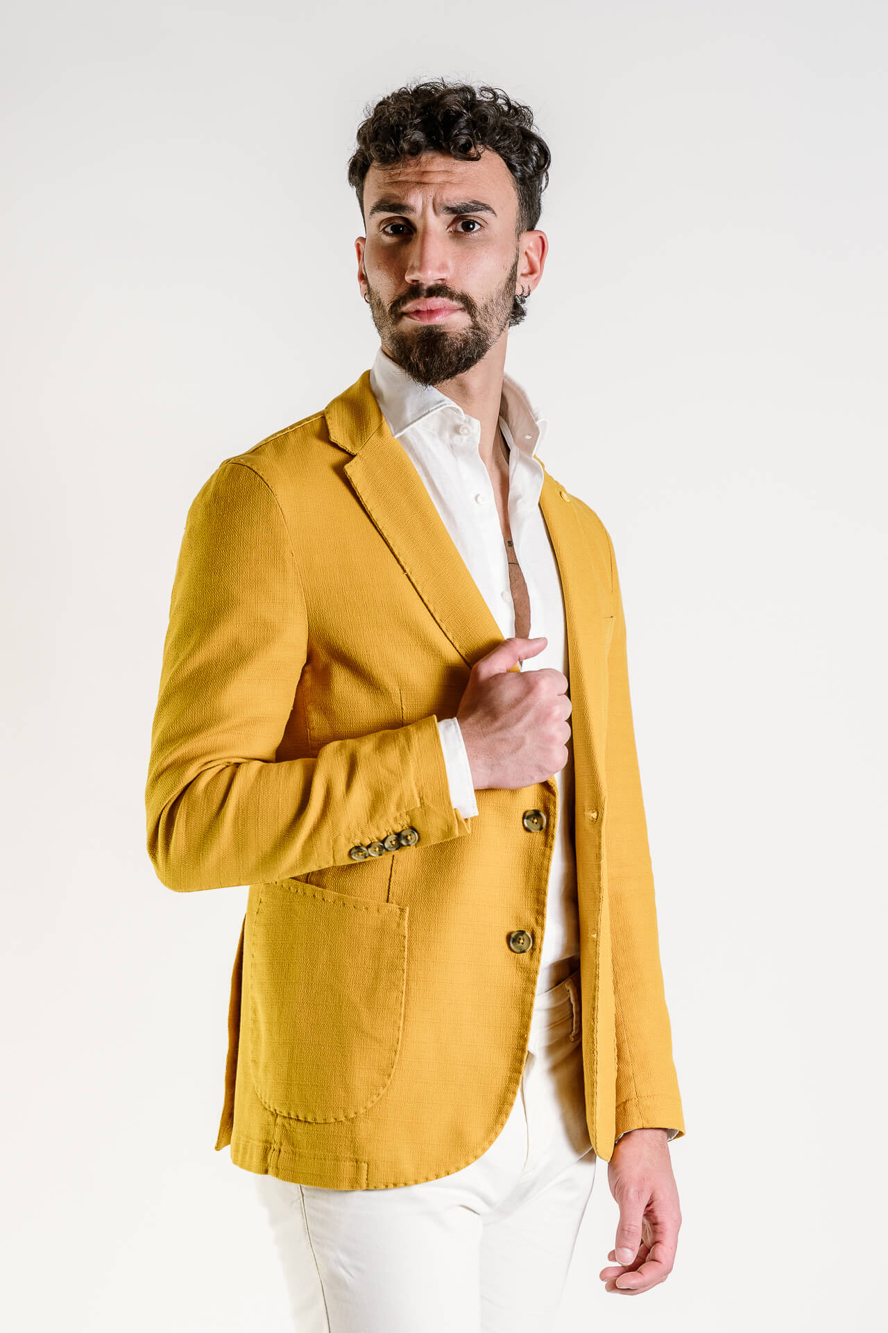 GIACCA COTONE LAVATA TIPO HOPSACK