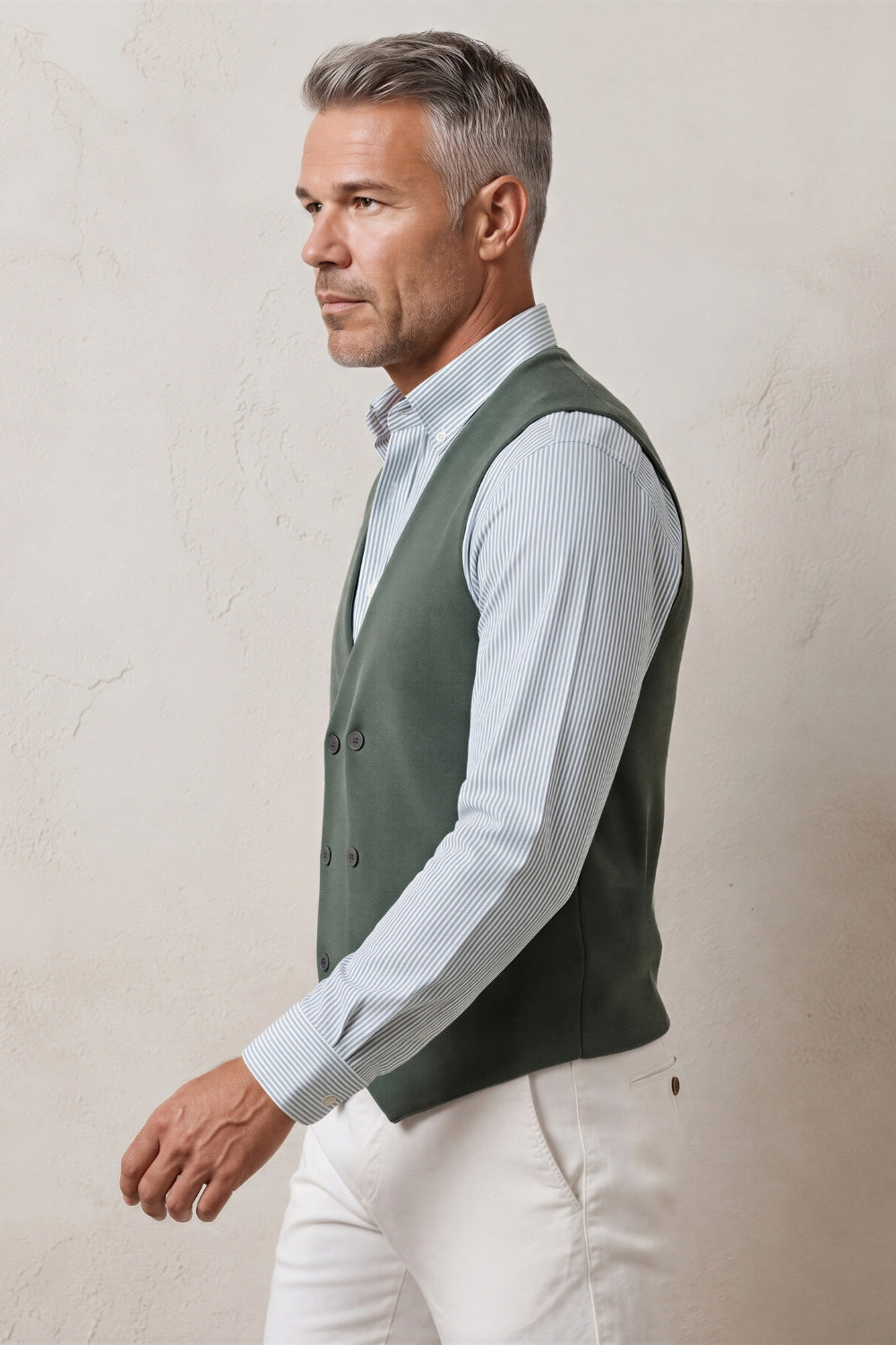 MAGLIA GILET BOTTONI DOPPIA ABBOTTONTURA
