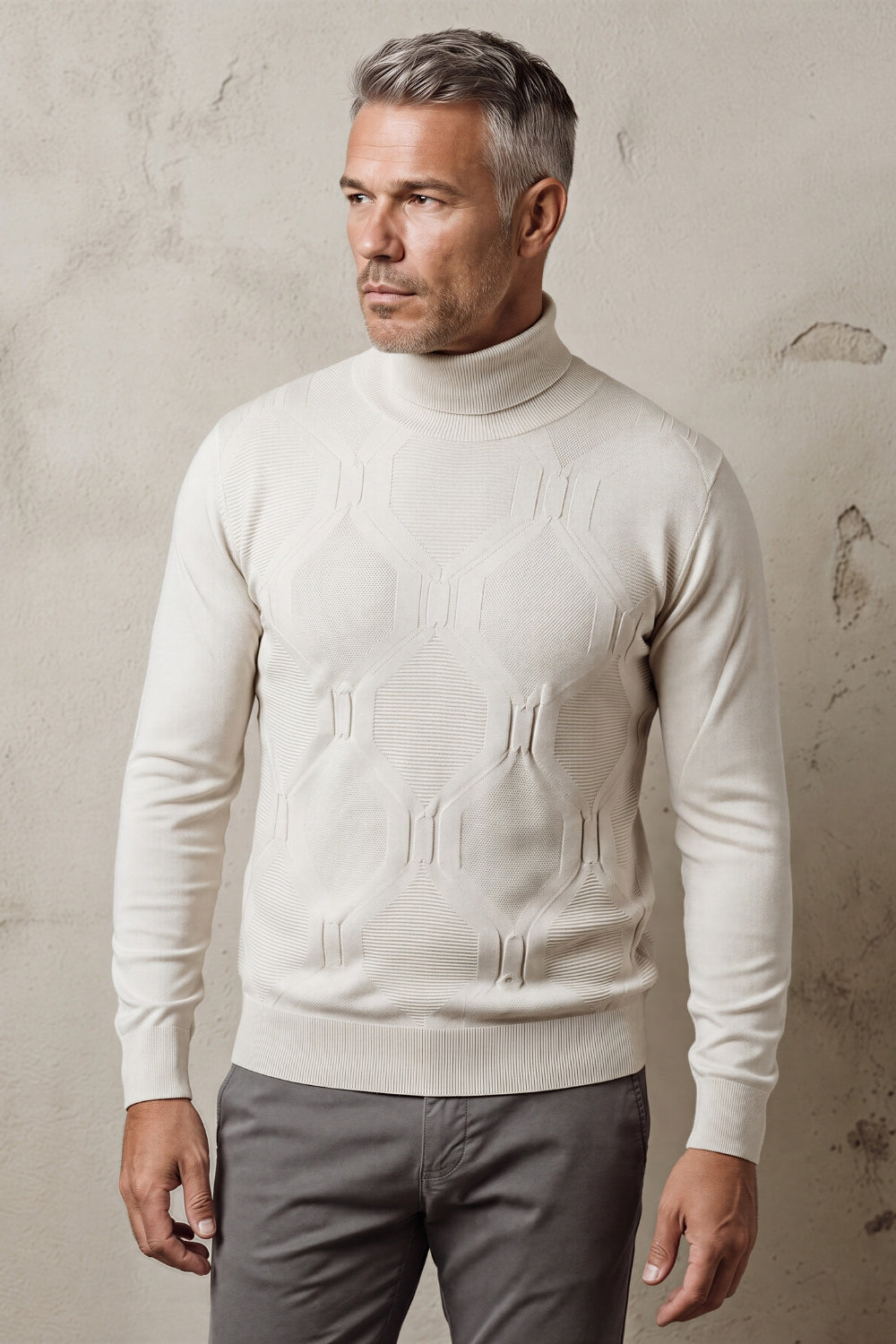 MAGLIA DOLCEVITA INTARSIATA