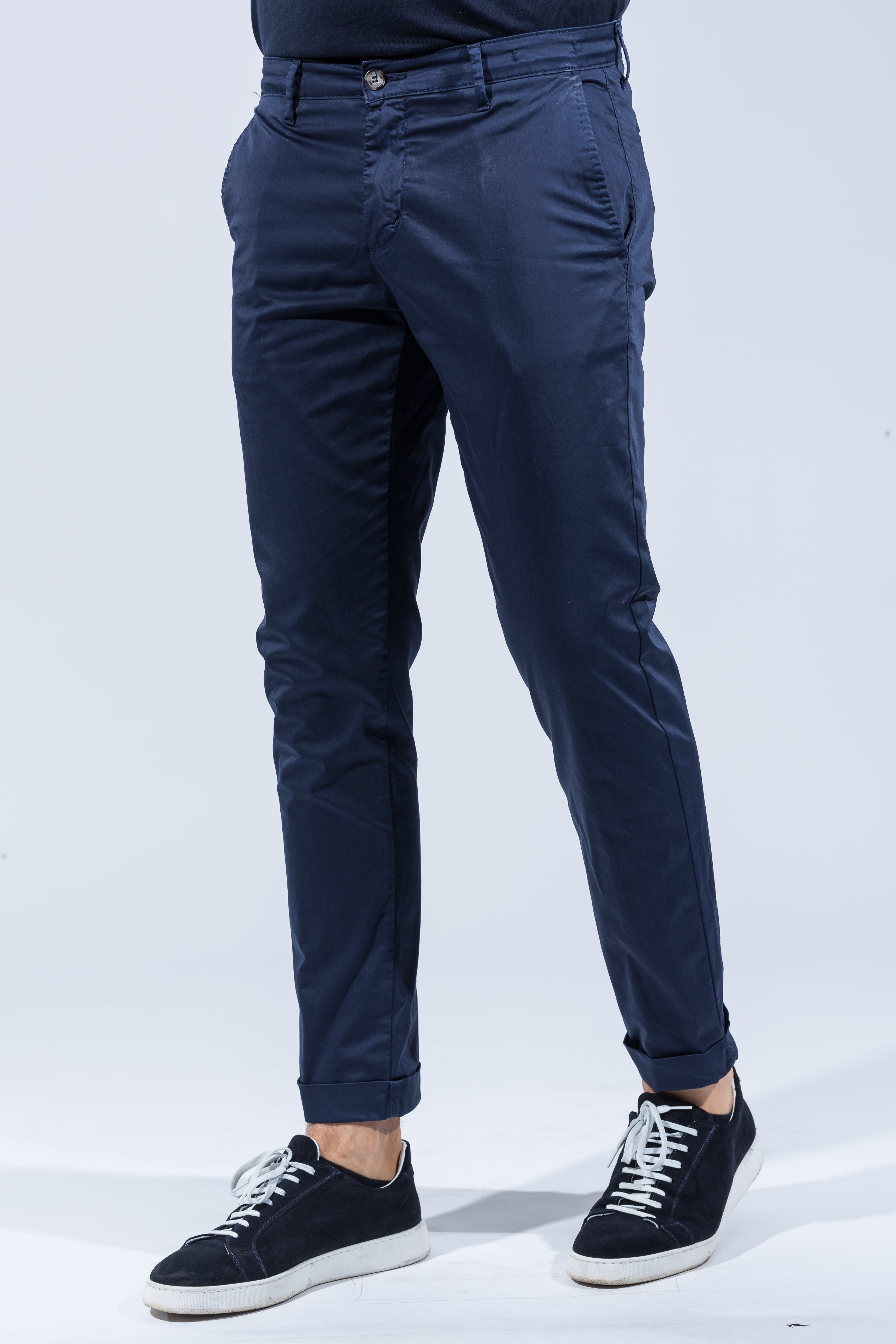 PANTALONE TASCA AMERIKA CAPRI IN RASO