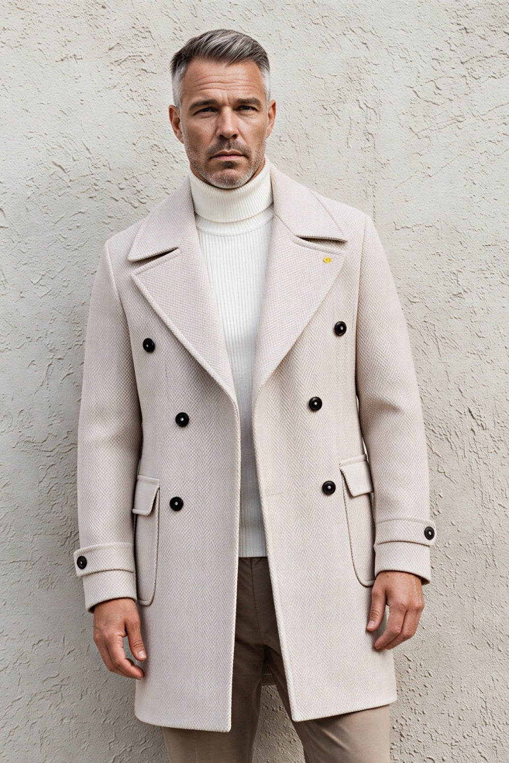 CAPPOTTO DOPPIO PETTO SPIGATO