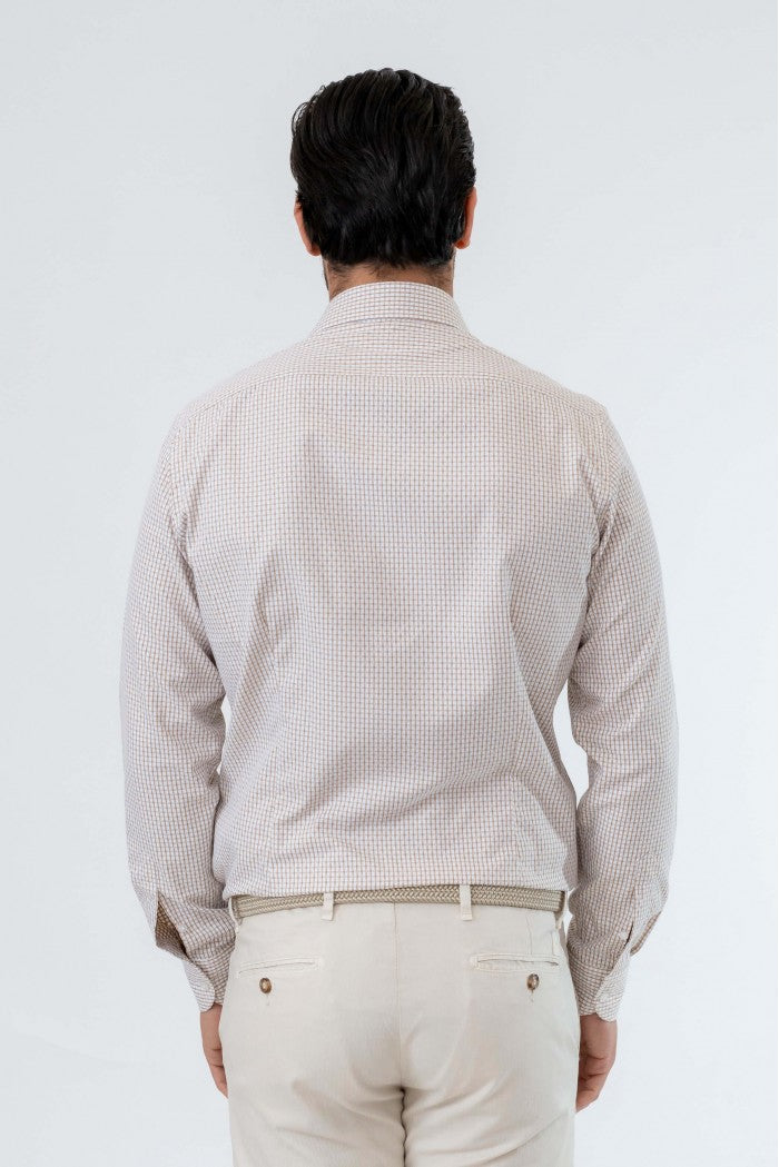 MICRO CHECKED SPORTS SHIRT