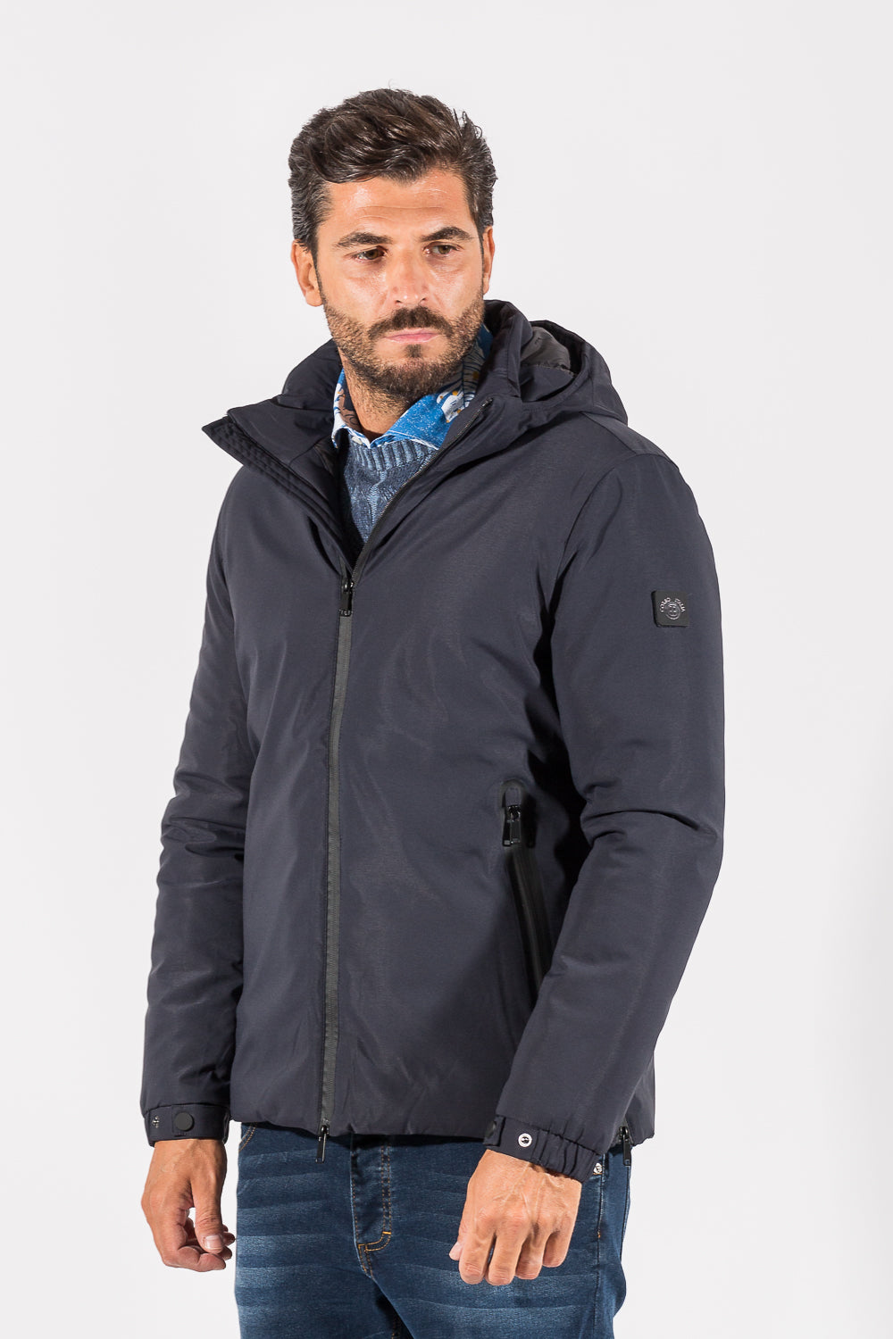 BOMBER SOFTSHELL IMPERMEABILE CAPPUCCIO STACCABILE