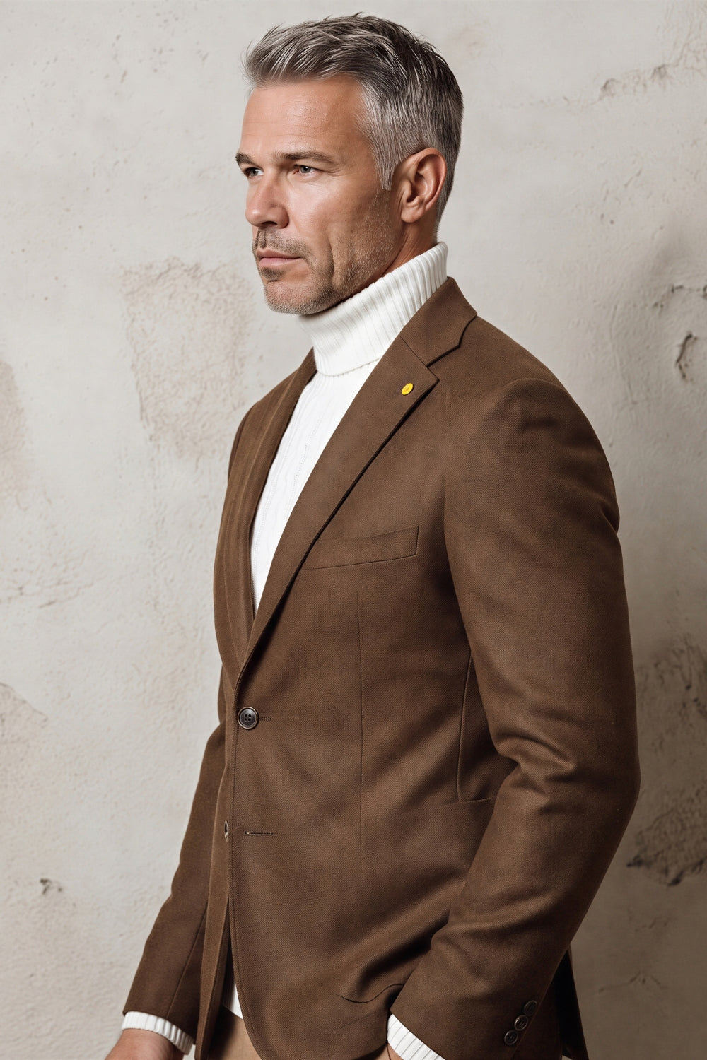MELANGE WOOL JACKET