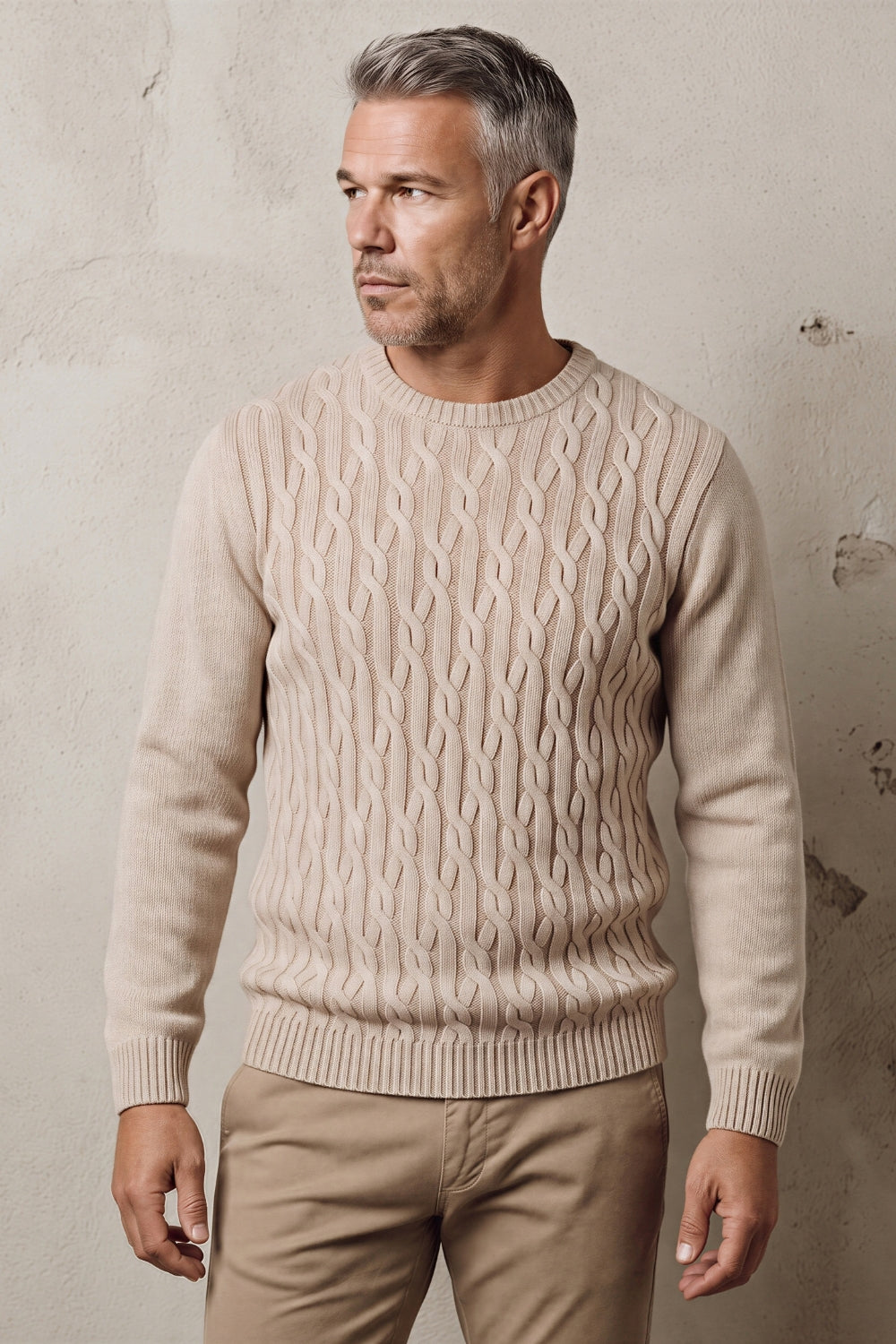 MAGLIA GIROCOLLO TRECCE VANISE FIN.7