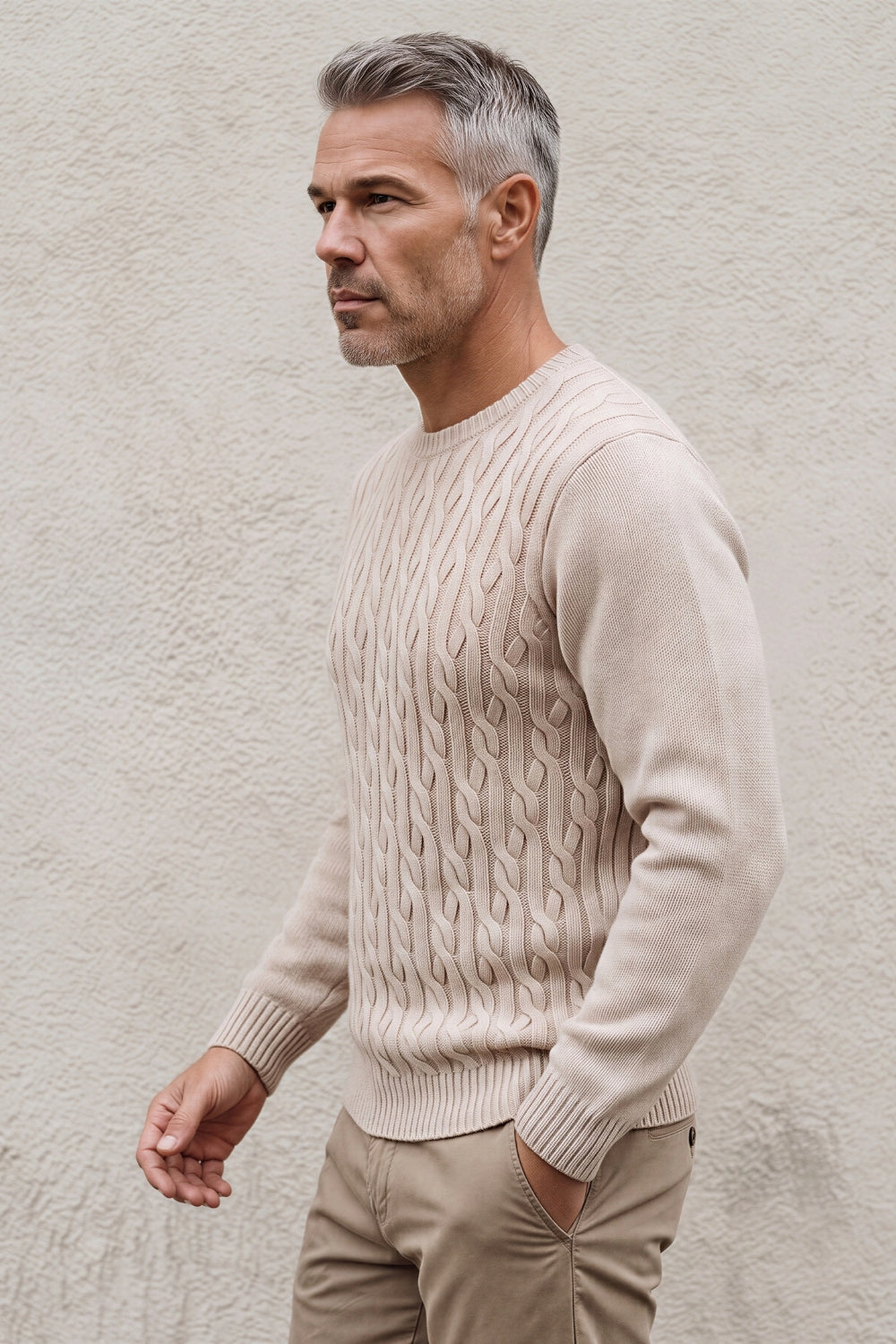 MAGLIA GIROCOLLO TRECCE VANISE FIN.7