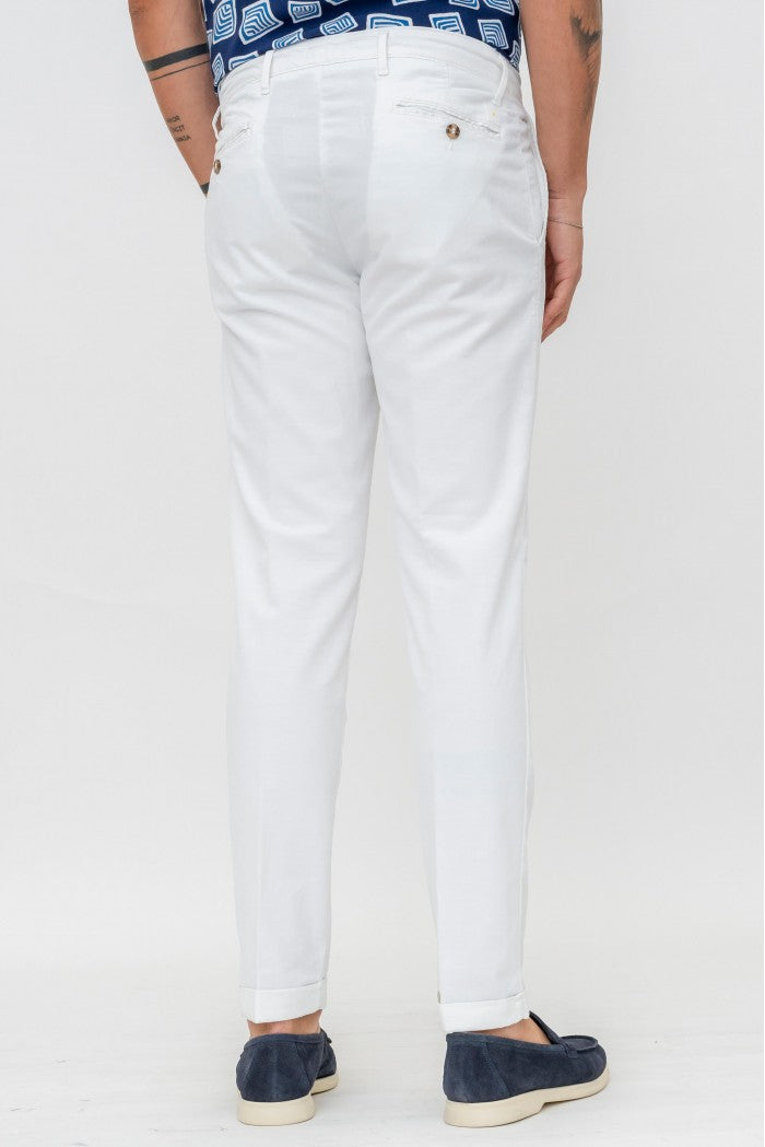 PANTALONE CAPRI FIT LINO - COTONE