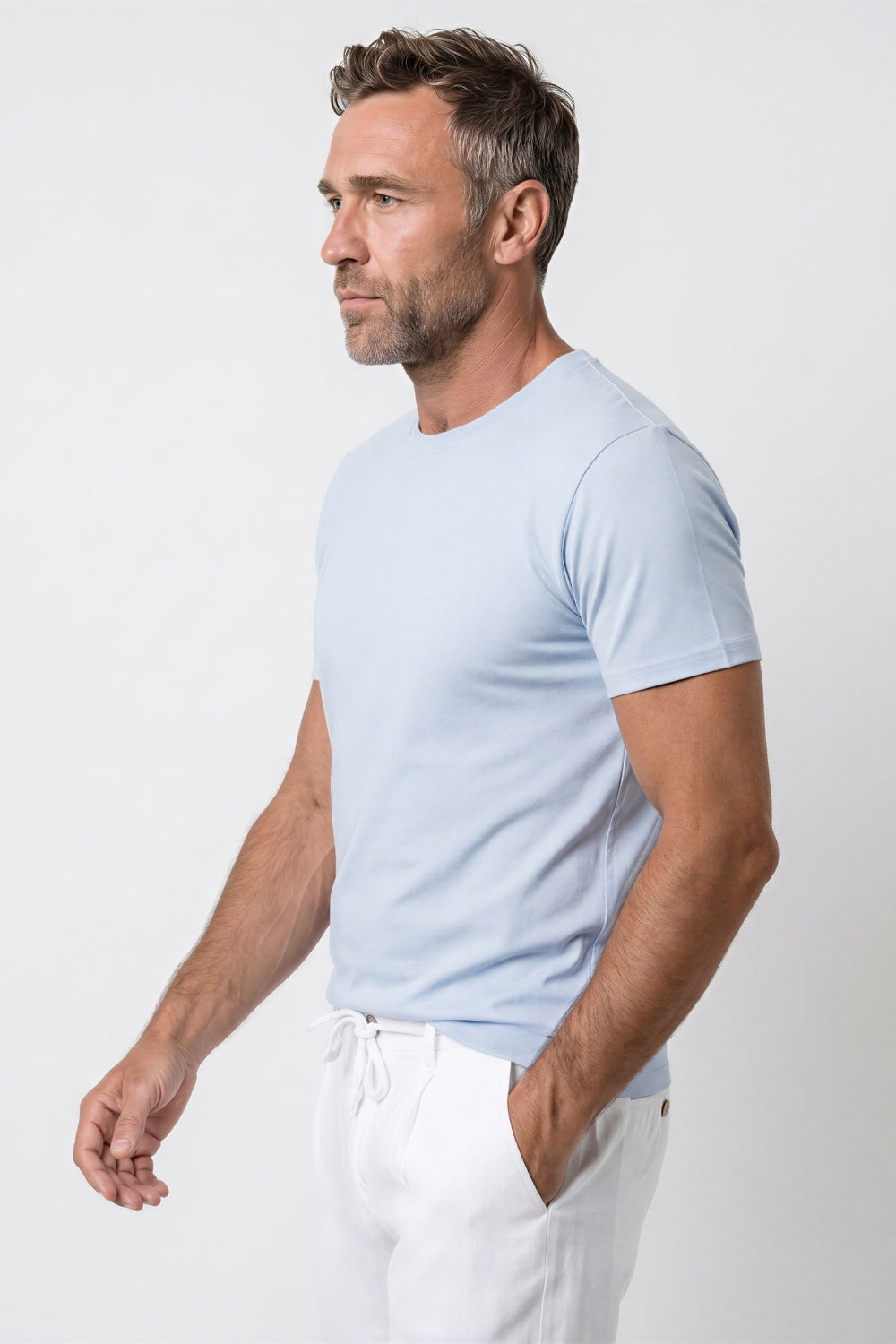 T-SHIRT GIROCOLLO M/M 100% COTONE