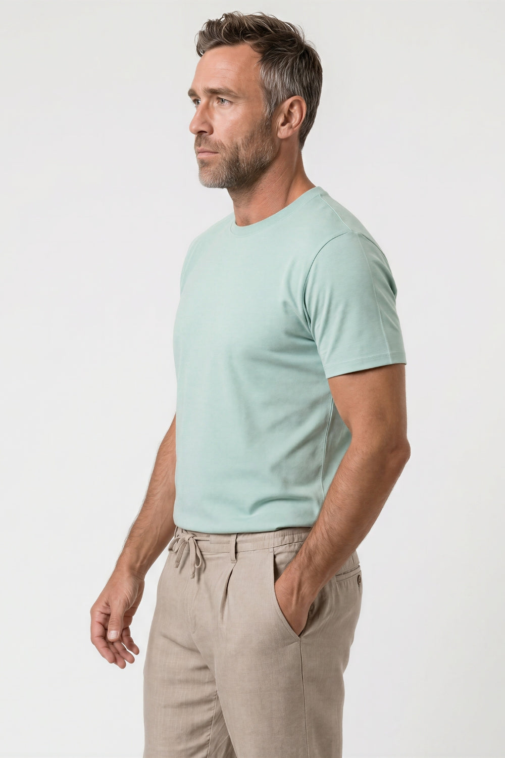 T-SHIRT GIROCOLLO M/M 100% COTONE